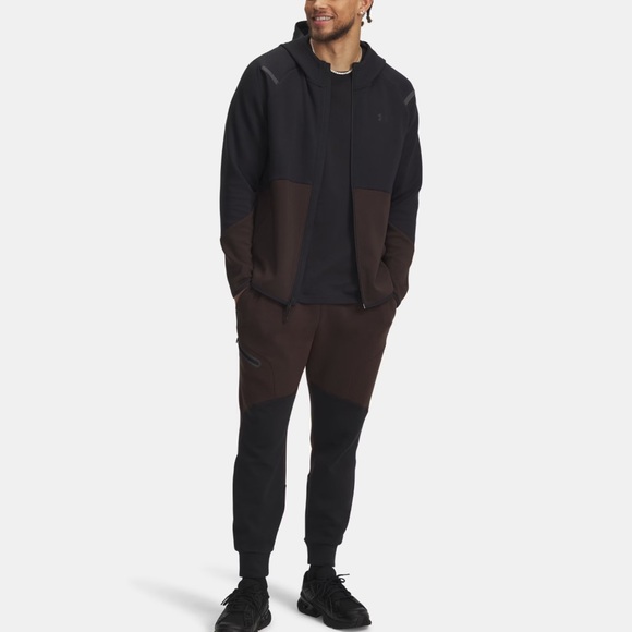 Under Armour Other - Under Armour Unstoppable Fleece Black and Brown Joggers